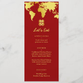 Mariage de la carte rouge et or (Devant)