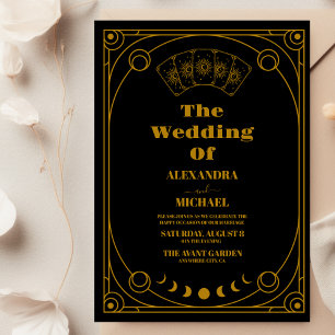 Mariage de la carte Tarot Gold Elegant