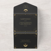 Mariage de la carte Tarot Gold Noir Mysical (Dehors)
