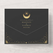 Mariage de la carte Tarot Gold Noir Mysical (Verso)