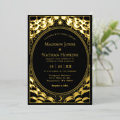 Mariage de la carte Tarot Stormy Gold Elegant (Debout devant)