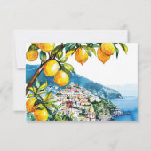 Mariage de la côte du citron Citrus Amalfi RSVP (Dos)