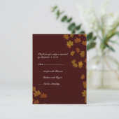 Mariage de la feuille d'érable d'automne RSVP -bru (Debout devant)