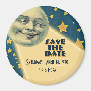 Mariage de la lune - Magnet Réservez la date