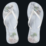 Mariage de la mariée en dentelle Vintage tongs per<br><div class="desc">Ce design de dentelle Vintage personnalisé, confortable Les tongs sont un cadeau simple, élégant et chic pour les membres de la Bridal Party - Mariée, Bridesmaid, Maid of Honor ... Ils s'ajouteront aux festivités de votre mariage, de votre fête de bachelorette, de votre douche nuptiale ou d'autres célébrations. Nom et...</div>