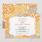 Mariage de la mariée ou invitation de Baby shower (Devant / Derrière)