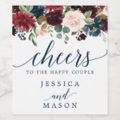 Mariage de la marine bourguignonne Étiquettes de v (Étiquettes simples)