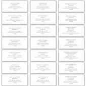 Mariage de la marine noire Étiquettes de adresse i (Devant)