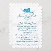 Mariage de la mer Invitation (Devant / Derrière)