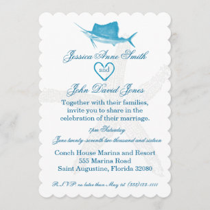 Mariage de la mer Invitation