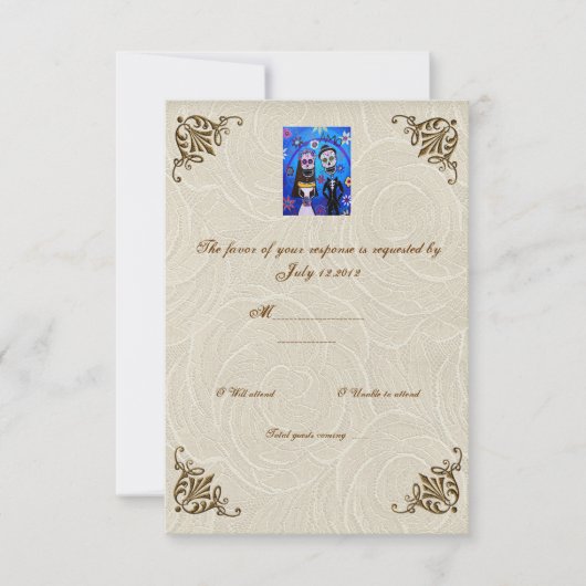 Mariage de la RSVP de mariage mort (Devant)