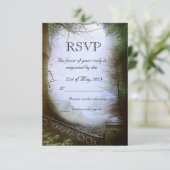 Mariage de la scène forestière enchantée RSVP (Debout devant)