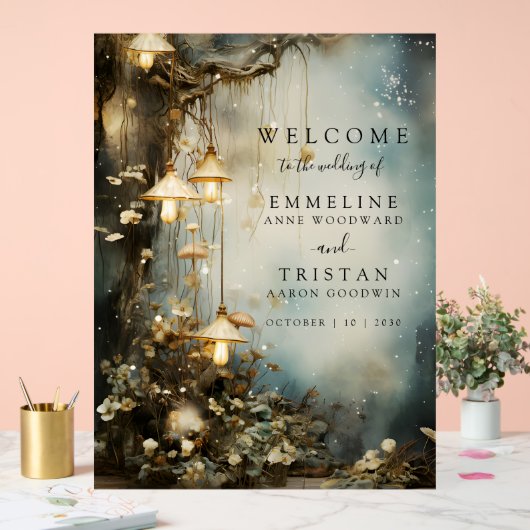 Mariage de lanternes à pendage de forêt enchantées (Mariage)