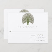 Mariage de l'arbre à grains verts RSVP (Devant / Derrière)