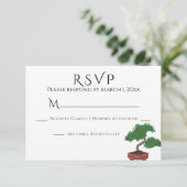 Mariage de l'arbre Bonsai japonais RSVP (Debout devant)