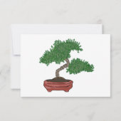 Mariage de l'arbre Bonsai japonais RSVP (Dos)