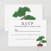 Mariage de l'arbre Bonsai japonais RSVP (Devant / Derrière)