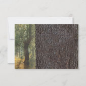 Mariage de l'arbre cardiaque sculpté RSVP (Dos)