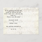 Mariage de l'Arbre Rouge - Faire-Part de Date de S (Dos)