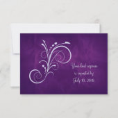 Mariage de l'Argent Violet RSVP (Devant)