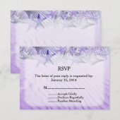 Mariage de l'étoile de coquillage RSVP coquillage1 (Devant / Derrière)