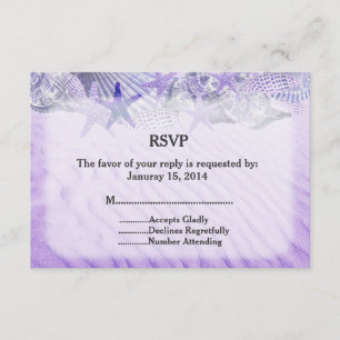 Mariage de l'étoile de coquillage RSVP coquillage1