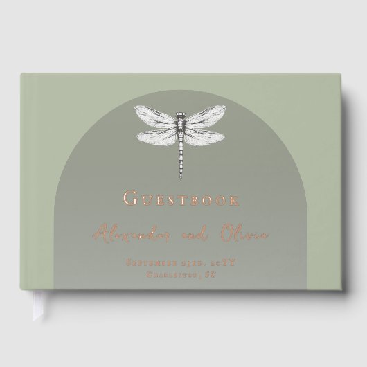 Mariage de libellules de Sage Green (Recto)