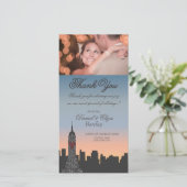 Mariage de l'immeuble New York Merci Carte photo (Debout devant)