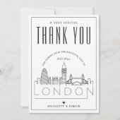 Mariage de Londres | MERCI + CARTE PHOTO (Devant)