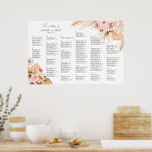 Mariage de l'ordre alphabétique Boho Tableau de si (Cuisine)