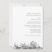 Mariage de Louisville Elegant Skyline Invitation (Devant)