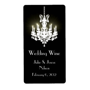 Mariage de lustre Mini Étiquettes de vin