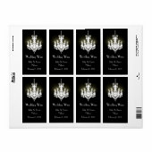 Mariage de lustre Mini Étiquettes de vin (Feuille entière)