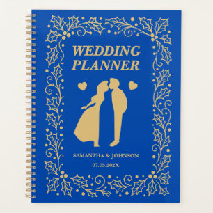 Mariage de Luxe Bleu Cobalt et Or Antique