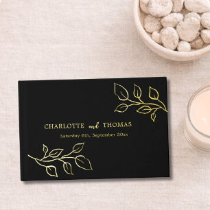 Mariage de luxe botanique à l'or noir
