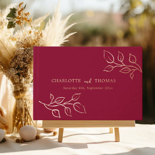 Mariage de luxe botanique rose Bourgogne 