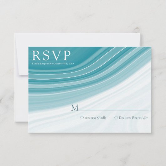 Mariage de luxe en marbre RSVP (Devant)
