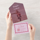 Mariage de marguerite tout en une invitation (Déchirure)