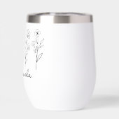 Mariage de mariée Fleur sauvage personnalisé (Arrière)