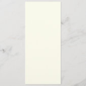 Mariage de menu Chic Faux Gold Foil Modèle (Dos)