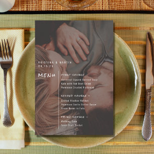 Mariage de menu Photo Overly