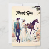 Mariage de Merci Cowboy, Mariée et Cheval (Devant)