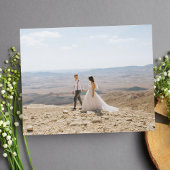 Mariage de Merci de calligraphie budgétaire Carte 