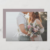 Mariage de Merci de Carte photo de calligraphie do (Devant / Derrière)