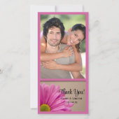 Mariage de Merci de Carte photo rose Gerber Daisy (Devant)