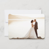 Mariage de Merci de Carte photo rose pâle (Dos)