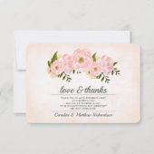 Mariage de Merci de Carte photo rose pâle (Devant)