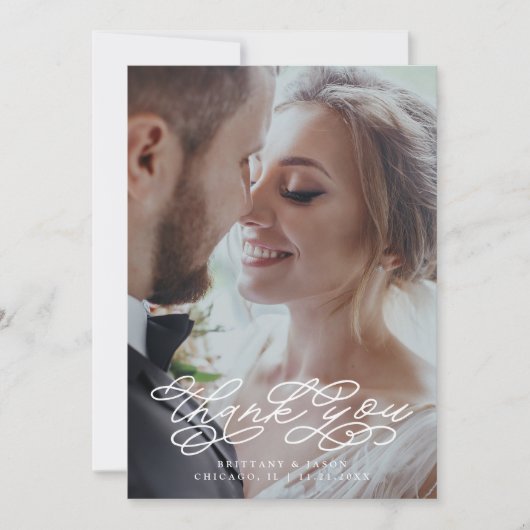 Mariage de Merci de script tourbillonnant (Devant)