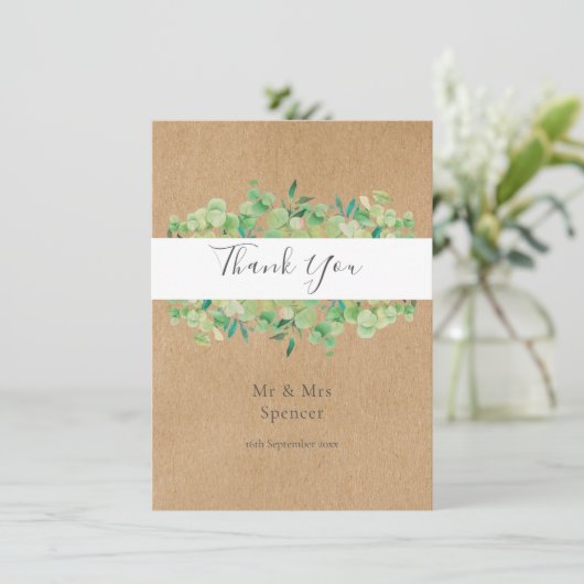 Mariage de Merci écologique Eucalyptus rustique (Debout devant)