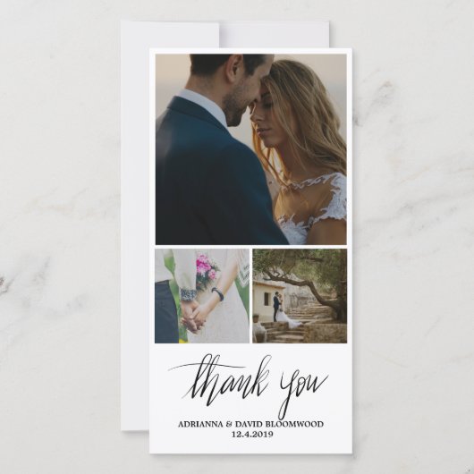 Mariage de Merci manuscrit Whimsical trois (Devant)